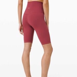 Lululemon align super high rise short 10” Chianti